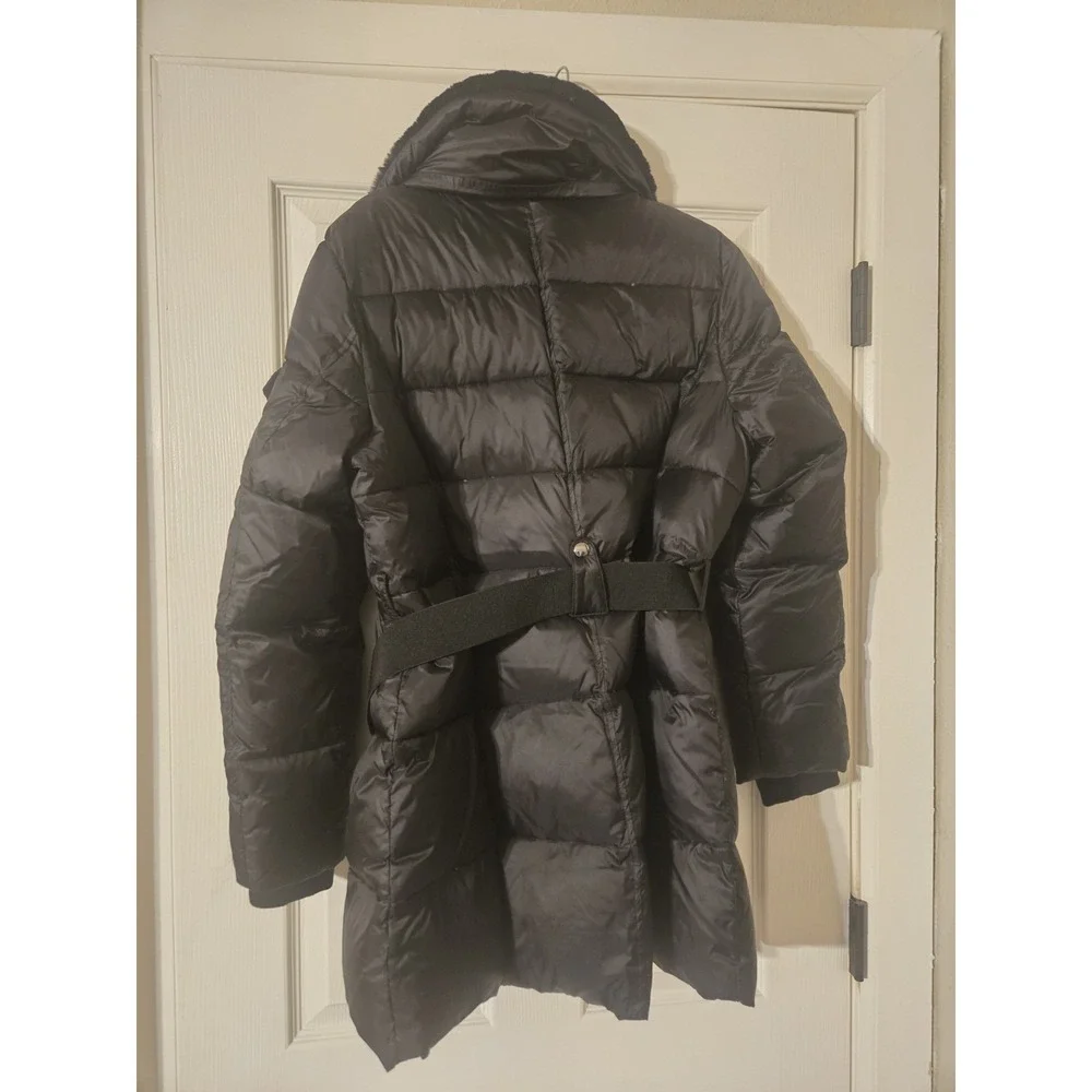 Two‎ by Vince Camuto Ladies' Hooded Belted Parka Coat |  G22